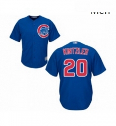 Mens Chicago Cubs 20 Brandon Kintzler Replica Royal Blue Alternate Cool Base Baseball Jersey 
