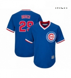 Mens Chicago Cubs 29 Brad Brach Replica Royal Blue Cooperstown Cool Base Baseball Jersey 