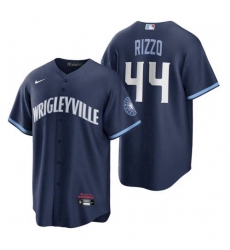 Mens Cubs Wrigleyville Anthony Rizzo Navy City Connect Replica Jersey