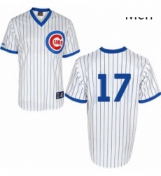 Mens Majestic Chicago Cubs 17 Kris Bryant Replica White 1988 Turn Back The Clock Cool Base MLB Jersey