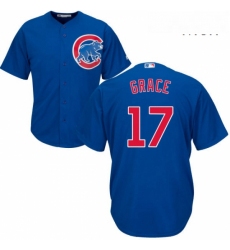 Mens Majestic Chicago Cubs 17 Mark Grace Replica Royal Blue Alternate Cool Base MLB Jersey