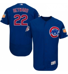 Mens Majestic Chicago Cubs 22 Jason Heyward Royal Blue Alternate Flex Base Authentic Collection MLB Jersey 