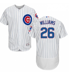 Mens Majestic Chicago Cubs 26 Billy Williams White Home Flex Base Authentic Collection MLB Jersey