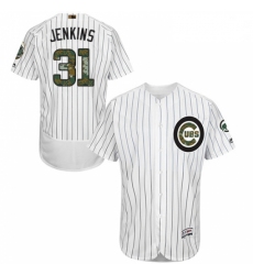 Mens Majestic Chicago Cubs 31 Fergie Jenkins Authentic White 2016 Memorial Day Fashion Flex Base MLB Jersey