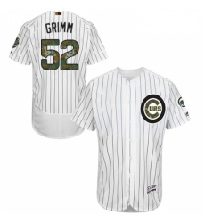 Mens Majestic Chicago Cubs 52 Justin Grimm Authentic White 2016 Memorial Day Fashion Flex Base MLB Jersey