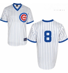 Mens Majestic Chicago Cubs 8 Andre Dawson Authentic White 1988 Turn Back The Clock Cool Base MLB Jersey