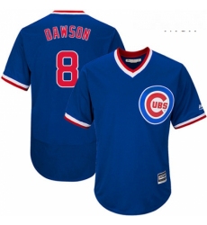 Mens Majestic Chicago Cubs 8 Andre Dawson Replica Royal Blue Cooperstown Cool Base MLB Jersey