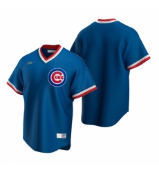 Mens Nike Chicago Cubs Blank Royal Cooperstown Collection Road Stitched Baseball Jersey