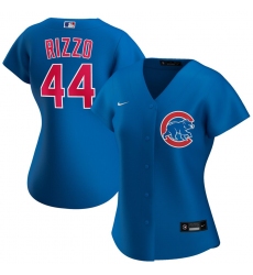 Chicago Cubs 44 Anthony Rizzo Nike Women Alternate 2020 MLB Player Jersey Royal