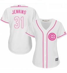 Womens Majestic Chicago Cubs 31 Fergie Jenkins Authentic White Fashion MLB Jersey