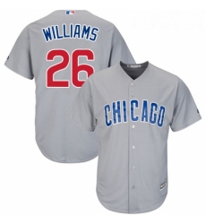 Youth Majestic Chicago Cubs 26 Billy Williams Authentic Grey Road Cool Base MLB Jersey