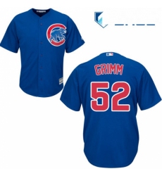 Youth Majestic Chicago Cubs 52 Justin Grimm Authentic Royal Blue Alternate Cool Base MLB Jersey