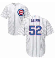 Youth Majestic Chicago Cubs 52 Justin Grimm Replica White Home Cool Base MLB Jersey