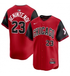 Men Chicago White Sox 23 Andrew Benintendi Red Black 2025 City Connect Limited Stitched Baseball Jersey