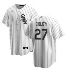 Men Chicago White Sox 27 Lucas Giolito White Cool Base Stitched Jersey