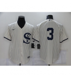 Men Chicago White Sox 3 Harold Baines Cream Game 2021 Field of Dreams Jersey