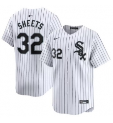 Men Chicago White Sox 32 Gavin Sheets White 2024 Home Limited Stitched Baseball Jersey