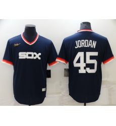 Men Chicago White Sox 45 Michael Jordan Navy Stitched jersey