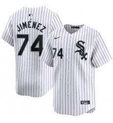 Men Chicago White Sox 74 Eloy Jimenez White 2024 Home Limited Stitched Baseball Jersey