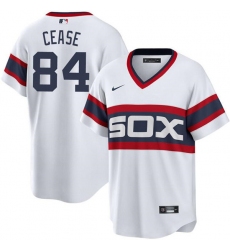Men Chicago White Sox 84 Dylan Cease White Cool Base Stitched Jersey