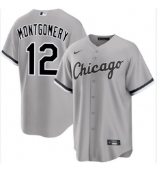 Men Chicago White Sox Colson Montgomery #12 Gray Stitched Jersey