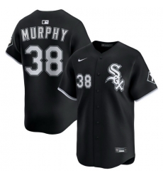 Men Chicago White Sox Nike Black Alternate Limited Jersey Murphy Chris 38