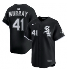 Men Chicago White Sox Nike Black Alternate Limited Jersey Murray Tanner 41 Men Chicago White Sox Nike Black Alternate Limited Jersey Murray Tanner 41