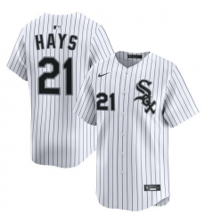 Men Chicago White Sox Nike Home Limited Jersey White Hays Austin 21 Men Chicago White Sox Nike Home Limited Jersey White Hays Austin 21
