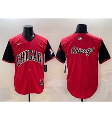 Men Chicago White Sox Team Big Logo Red Black 2025 City Connect Limited Stitched Baseball Jersey 003 Men Chicago White Sox Team Big Logo Red Black 2025 City Connect Limited Stitched Baseball Jersey 003