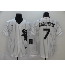 Men Nike Chicago White Sox 7 Tim Anderson Cool Base Stitched MLB Jersey