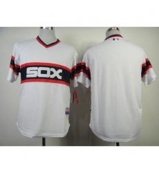 Men White Sox Blank White Alternate Home Cool Base Stitched Jersey