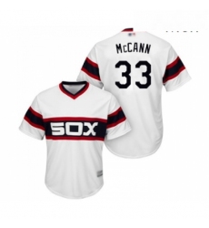 Mens Chicago White Sox 33 James McCann Replica White 2013 Alternate Home Cool Base Baseball Jersey 