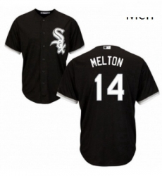 Mens Majestic Chicago White Sox 14 Bill Melton Replica Black Alternate Home Cool Base MLB Jersey