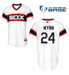 Mens Majestic Chicago White Sox 24 Early Wynn Replica White 2013 Alternate Home Cool Base MLB Jersey