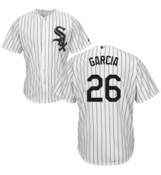 Mens Majestic Chicago White Sox 26 Avisail Garcia White Home Flex Base Authentic Collection MLB Jersey