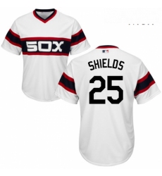 Mens Majestic Chicago White Sox 33 James Shields Replica White 2013 Alternate Home Cool Base MLB Jersey