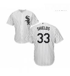 Mens Majestic Chicago White Sox 33 James Shields Replica White Home Cool Base MLB Jerseys