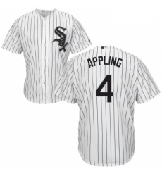 Mens Majestic Chicago White Sox 4 Luke Appling White Home Flex Base Authentic Collection MLB Jersey