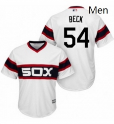 Mens Majestic Chicago White Sox 54 Chris Beck Replica White 2013 Alternate Home Cool Base MLB Jersey 