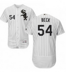 Mens Majestic Chicago White Sox 54 Chris Beck White Home Flex Base Authentic Collection MLB Jersey