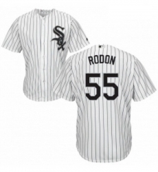 Mens Majestic Chicago White Sox 55 Carlos Rodon White Home Flex Base Authentic Collection MLB Jersey