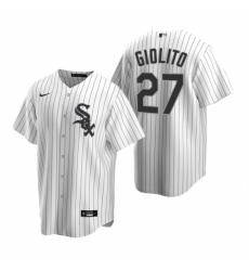Mens Nike Chicago White Sox 27 Lucas Giolito White Home Stitched Baseball Jersey