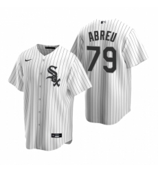 Mens Nike Chicago White Sox 79 Jose Abreu White Home Stitched Baseball Jerse