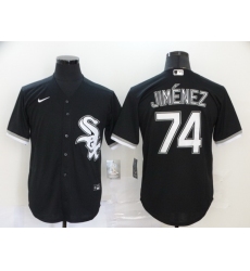 White Sox 74 Eloy Jimenez Black 2020 Nike Cool Base Jersey