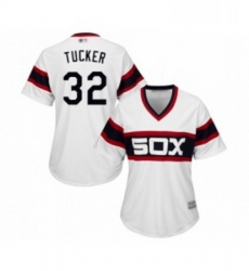 Womens Chicago White Sox 32 Preston Tucker Replica White 2013 Alternate Home Cool Base Baseball Jersey 