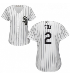 Womens Majestic Chicago White Sox 2 Nellie Fox Authentic White Home Cool Base MLB Jersey