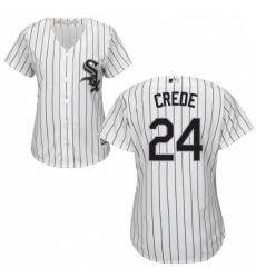Womens Majestic Chicago White Sox 24 Joe Crede Authentic White Home Cool Base MLB Jersey