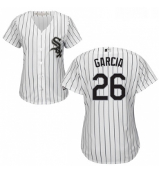 Womens Majestic Chicago White Sox 26 Avisail Garcia Authentic White Home Cool Base MLB Jersey