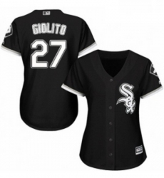 Womens Majestic Chicago White Sox 27 Lucas Giolito Authentic Black Alternate Home Cool Base MLB Jersey 