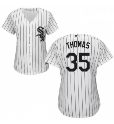Womens Majestic Chicago White Sox 35 Frank Thomas Replica White Home Cool Base MLB Jersey